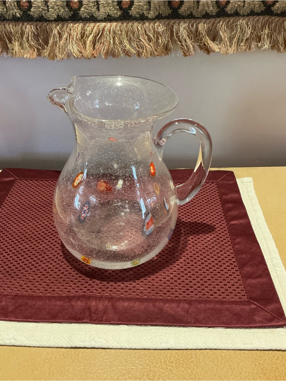 Hand Blown Pitcher from Mexico